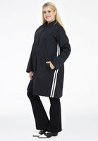 Raincoat with stripes - black  - #2