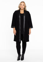 Cardigan with faux leather DOLCE - black  - #2