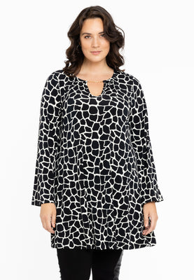 Tunic wide bottom chain GIRAFFE - black  - #1