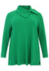 Tunic asymmetric collar RIB - green  - #4