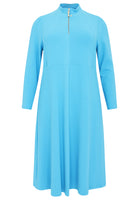 Dress standing collar DIAGONAL - light blue - #4