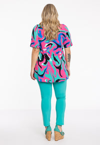 Tunic pleat glitters GROOVY - turquoise - #3