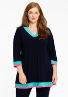 Tunic flare colorblock DOLCE - blue - #1