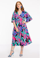 Dress circlesleeve GROOVY - turquoise - #2