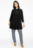 Tunic wide bottom buttons DOLCE - black  - #2