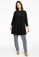 Tunic wide bottom buttons DOLCE - black  - #2