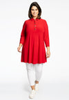 Tunic wide bottom buttons DOLCE - red - #2