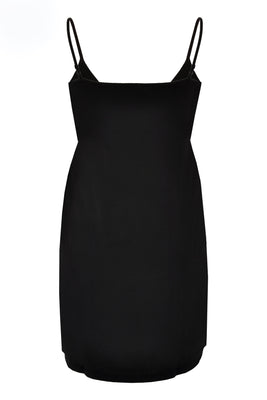 Slip dress spaghetti straps - black  - #2