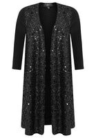 Cardigan SEQUINS - black  - #4