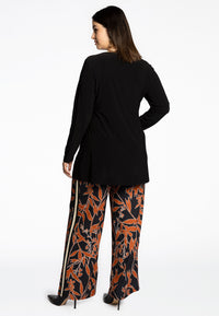 Tunic flare front slit DOLCE - black - #3