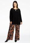 Tunic flare front slit DOLCE - black - #2