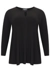 Tunic flare front slit DOLCE - black - #4