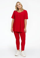 Tunic flare buttoned DOLCE - red  - #2