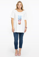 Tunic flare SUMMER VIBE - white  - #2