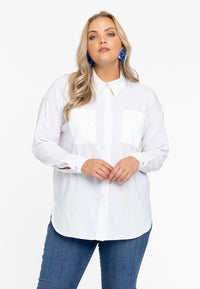 Blouse sequins - white - #1