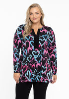 Tunic flare HEARTS - black - #1