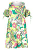 Dress off shoulder sleeves AMALFI - bright green