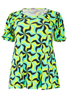 Tunic flare ESTELLE - turquoise - #4