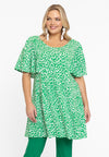 Tunic wide bottom GREEN LEO - green 