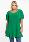 Tunic wide bottom butterfly DOLCE - green 