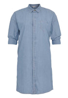 Blouse-dress chambray - blue - #4