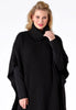 Poncho high neck - black 