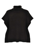 Poncho high neck - black - #4