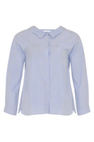 Blouse low back STRIPE - blue - #4