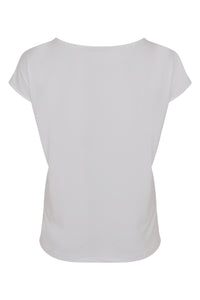Shirt sleeveless blue painted - white - #3