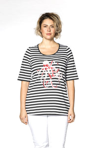 Shirt relax octopus STRIPE - white - #1