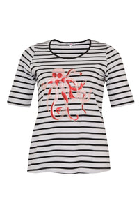 Shirt relax octopus STRIPE - white - #3