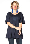 Tunic flare heart UNI - blue