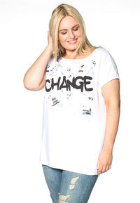 Shirt wide CHANGE - white - #1