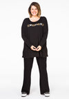 Shirt wide LOVE LOVE - black - #2