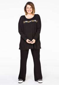 Shirt wide LOVE LOVE - black - #2