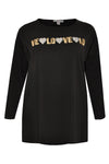 Shirt wide LOVE LOVE - black - #4
