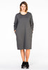 Dress sequin stripe INTERLOCK - grey  - #2