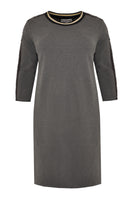 Dress sequin stripe INTERLOCK - grey  - #4