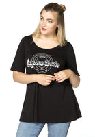 Tunic flare LOVE ME TENDER - black  - #1