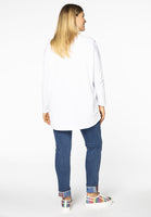 Shirt wide long sleeve STARS - white  - #3