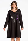 Dress Prosecco wide bottom - black