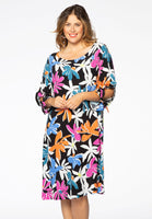 Dress knotted sleeves FLOWER - multi - #1