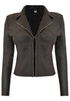 Jacket FAKE SUEDE - black - #4