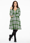 Dress A-line NEON CHECK - black - #2