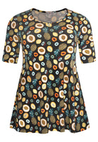 Tunic flare FRUITY - black  - #4