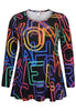 Tunic flare NEON - black  - #4