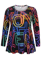 Tunic flare NEON - black  - #4