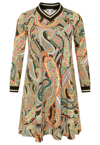 Dress A-line PAISLEY - multi - #4