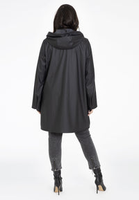 Raincoat with hood - black - #3