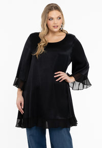 Blouse wide - black - #1